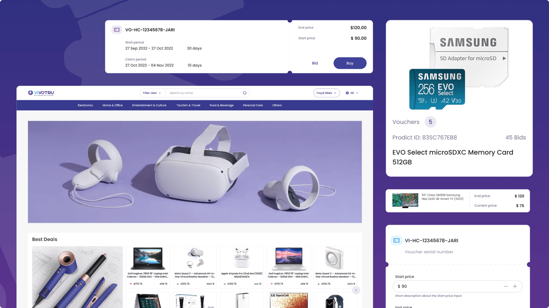 Vivotru UX overview